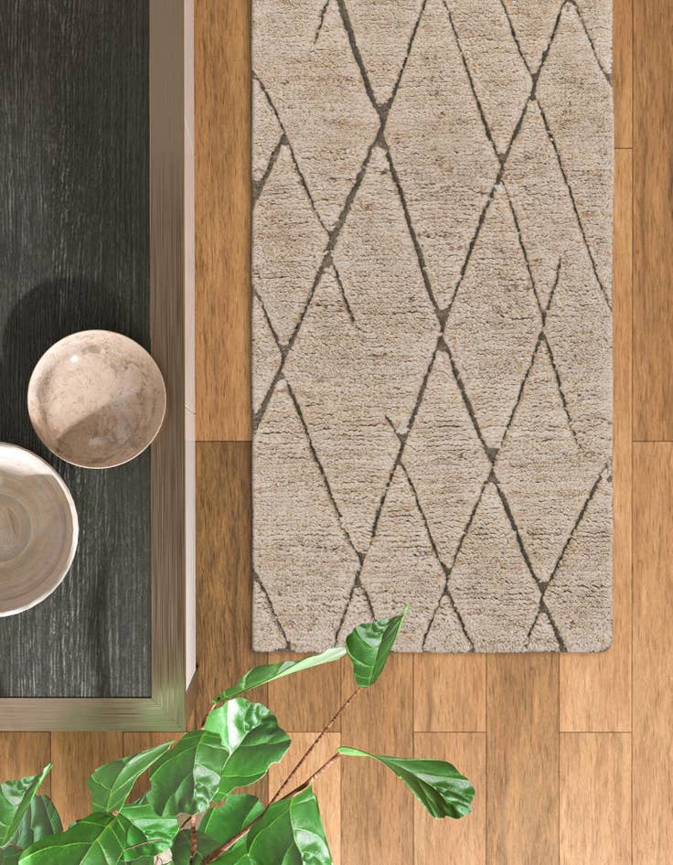 Detail image of 2' x 8' Atlas Moroccan Wool Runner Rug