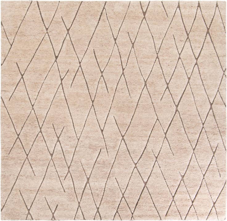 Detail image of 10' x 10' Atlas Moroccan Wool Square Rug
