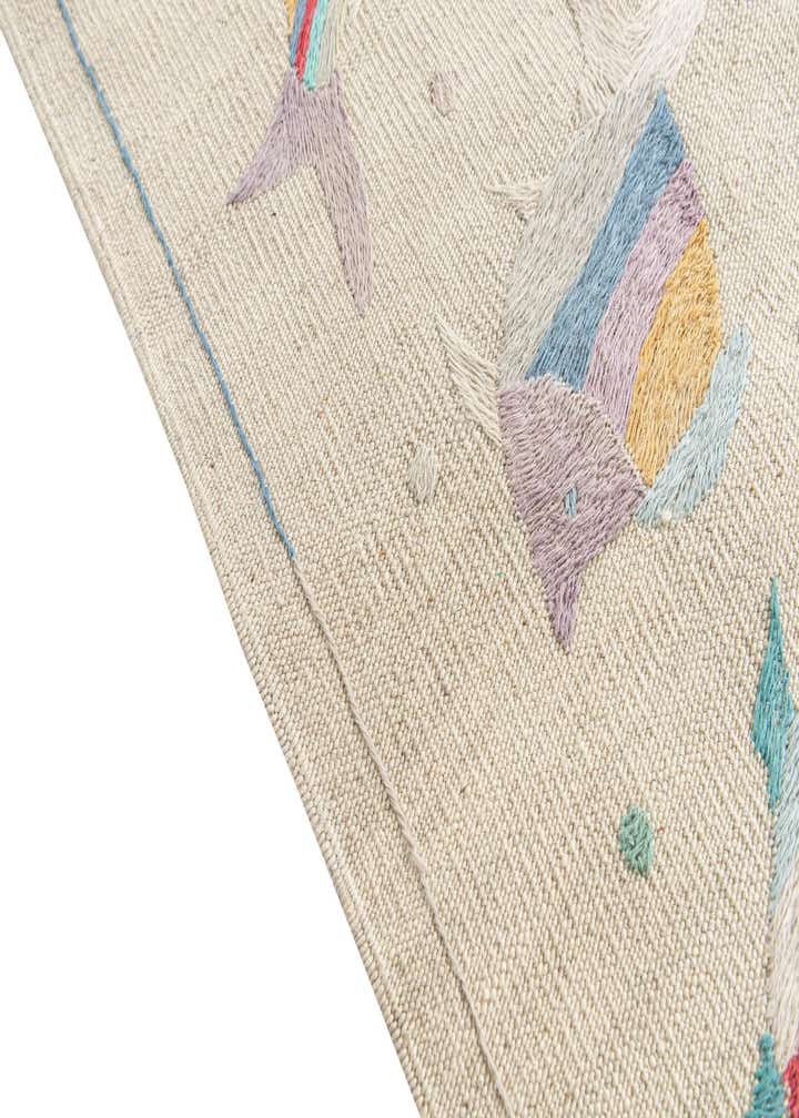 4' 2 x 6' Hand Woven Kilim Suzani Wool Rug