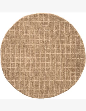 100cm x 100cm Heritage Line Wool Round Rug