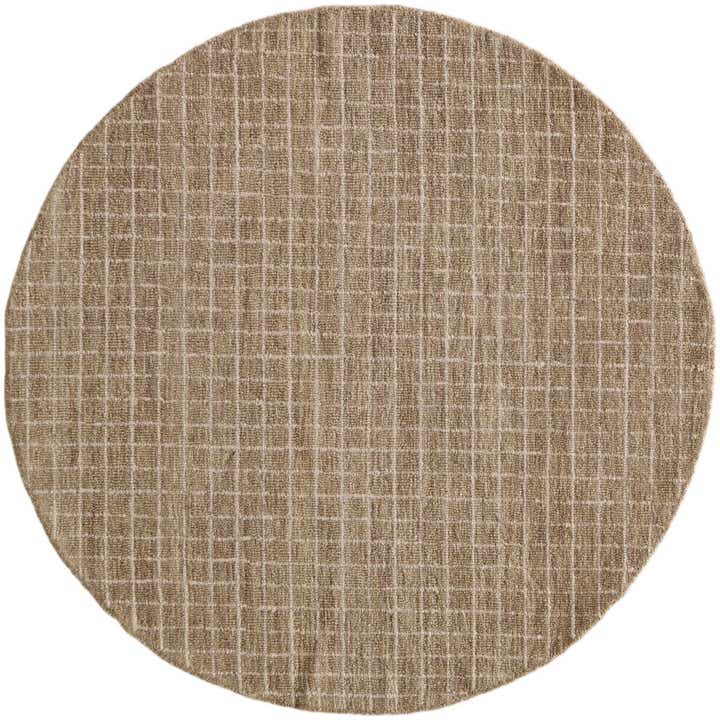 5' 1 x 5' 1 Heritage Line Wool Round Rug