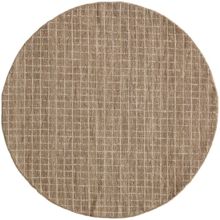 Detail image of 5' 1 x 5' 1 Heritage Line Wool Round Rug