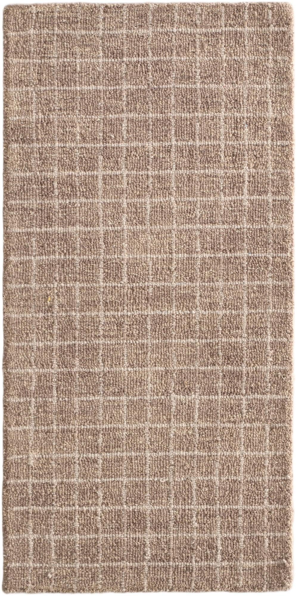 Cappucino Brown Heritage Line Wool Runner Rug