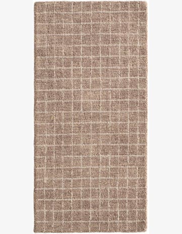 Cappucino Brown Heritage Line Wool Runner Rug