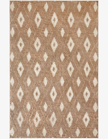 Caramel and Ivory Sepia Rug