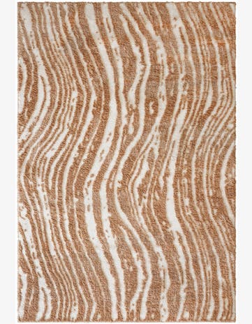 Caramel and Ivory Sepia Rug