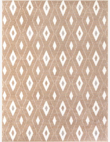 Caramel and Ivory Sepia Rug