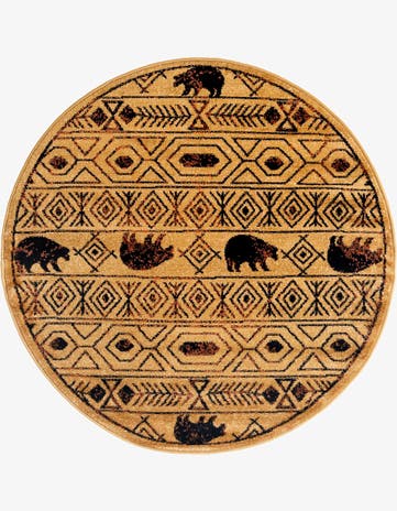 Cedar Pioneer Round Rug