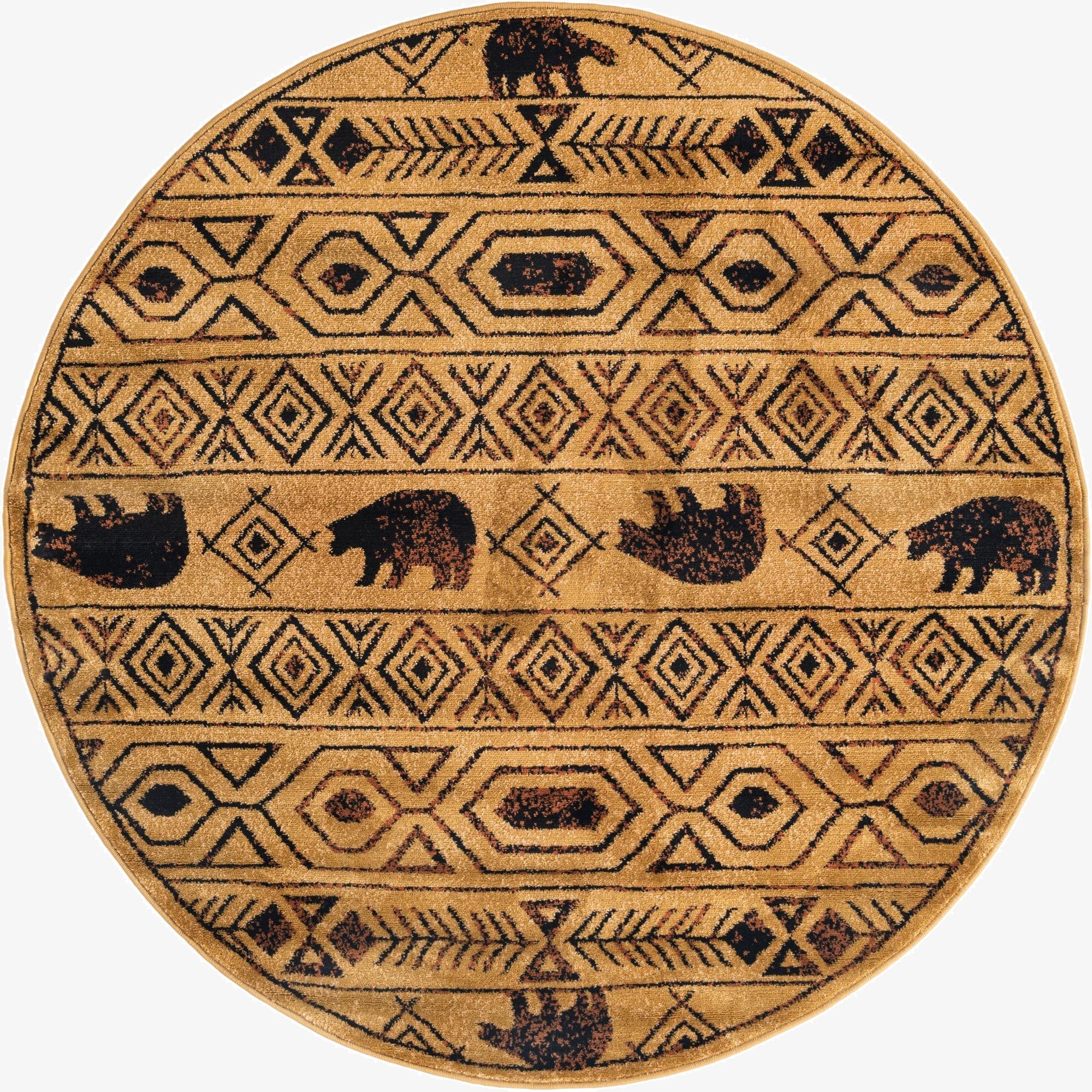 5' 3 x 5' 3 Pioneer Round Rug