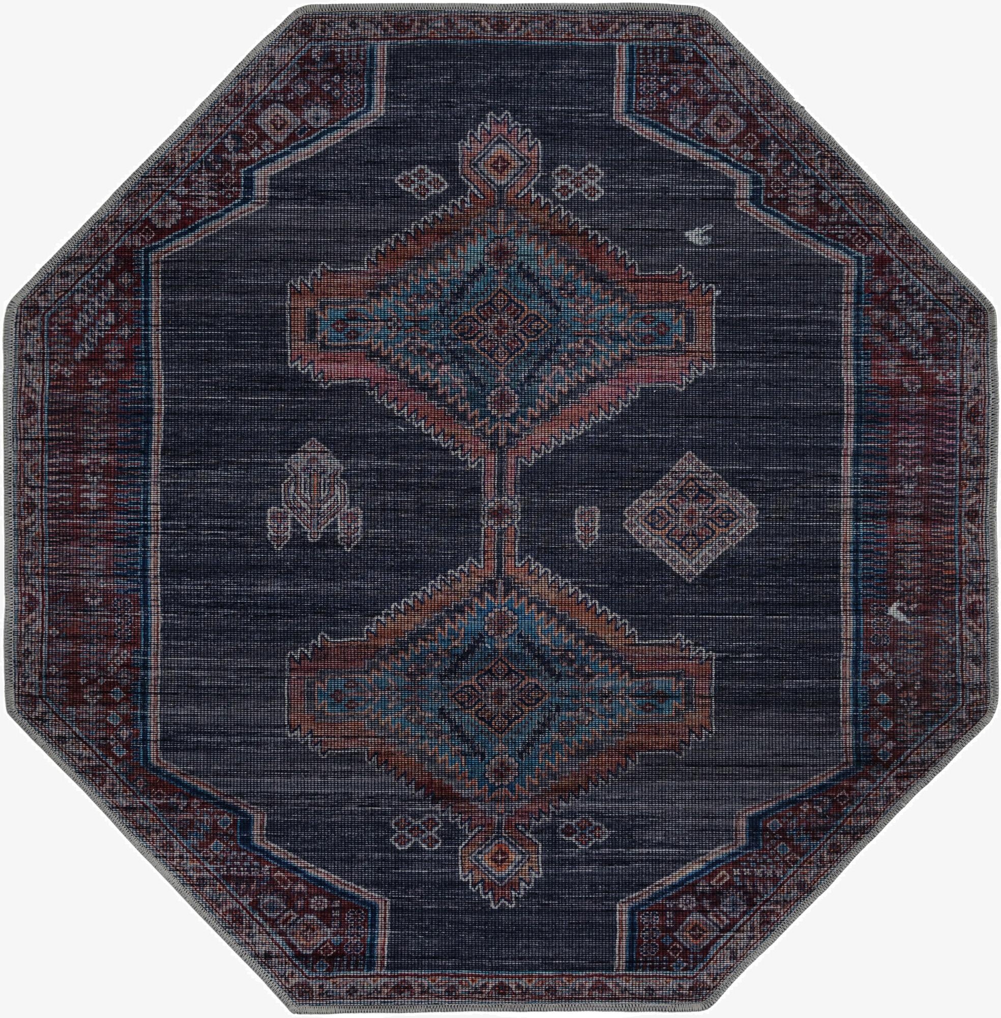5' 3 x 5' 3  Washable Sisu Octagon Rug