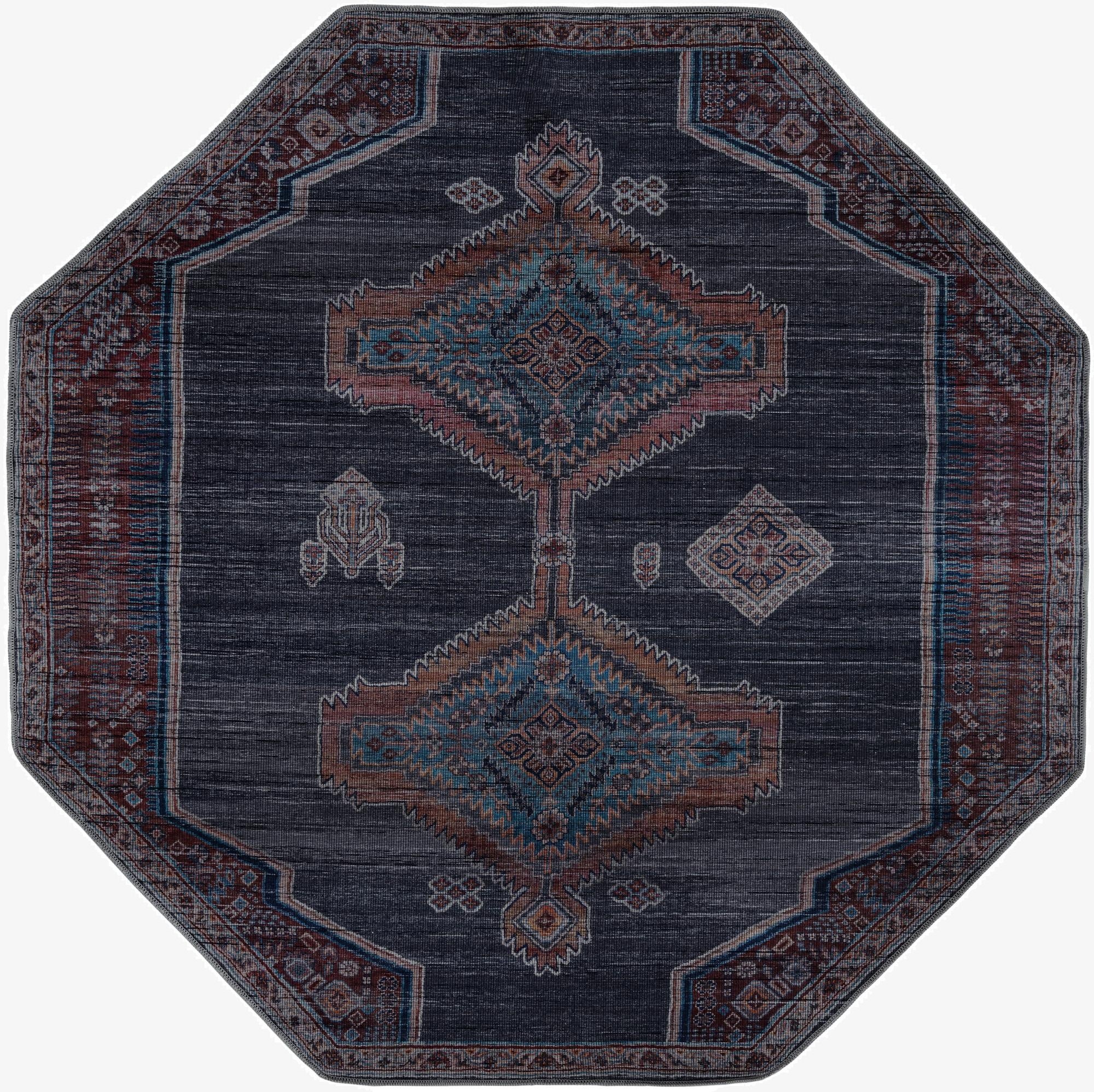 7' 10 x 7' 10  Washable Sisu Octagon Rug