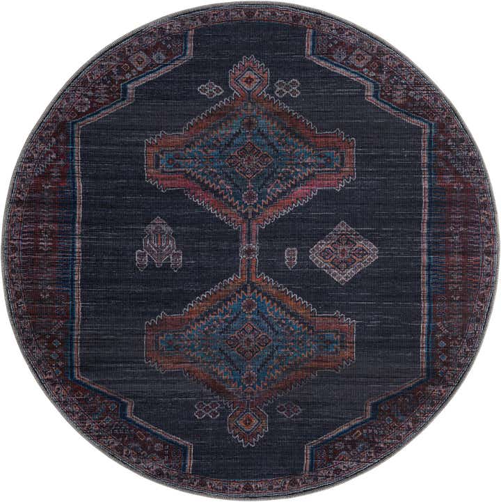 5' 3 x 5' 3 Washable Sisu Round Rug