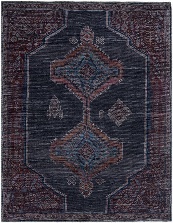Detail image of 7' 10 x 7' 10 Washable Sisu Square Rug