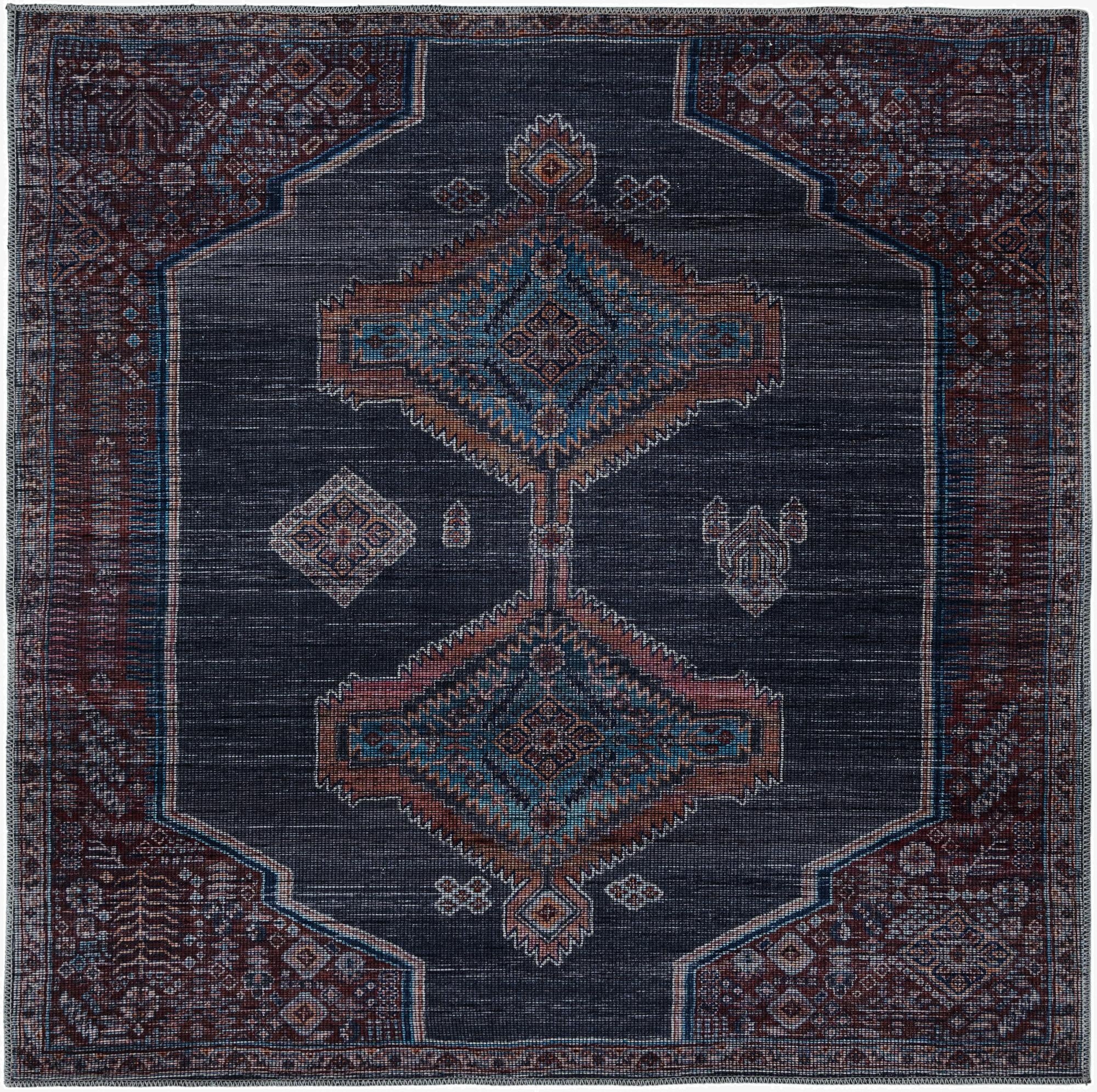 5' 3 x 5' 3  Washable Sisu Square Rug