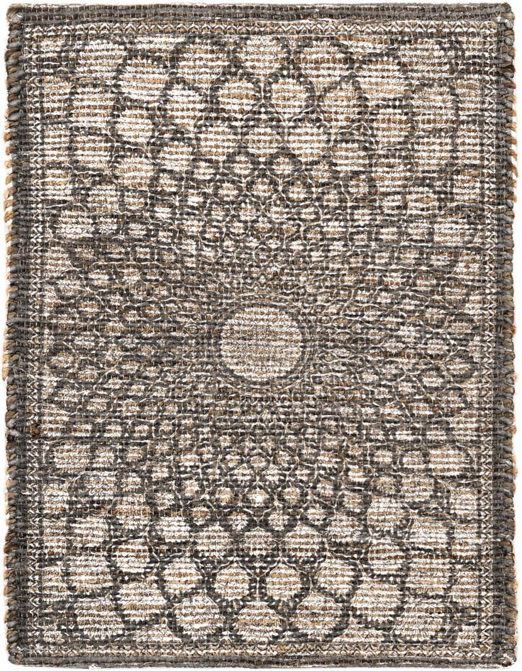 Detail image of 2' x 3' 1 Hand Woven Chenille Jute Rug