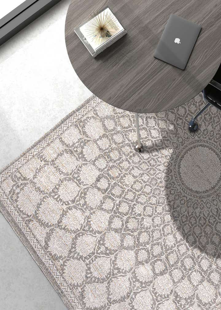 6' 1 x 9' Hand Woven Chenille Jute Rug