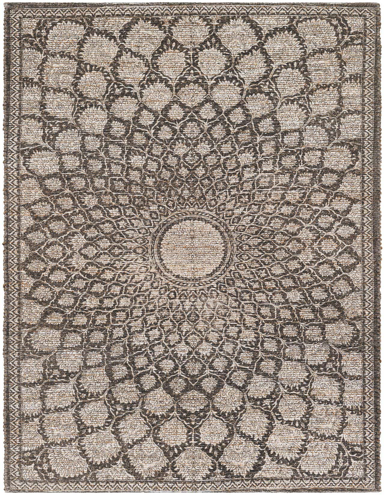 5' 1 x 8' Chenille Jute Rug