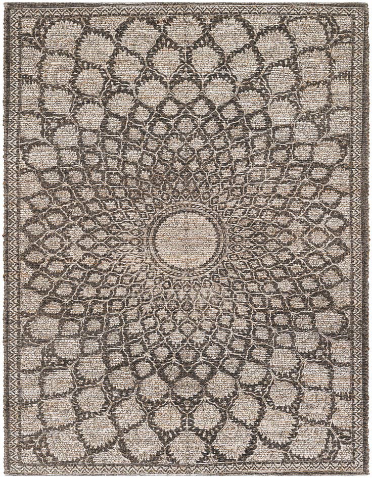 Detail image of 5' 1 x 8' Chenille Jute Rug