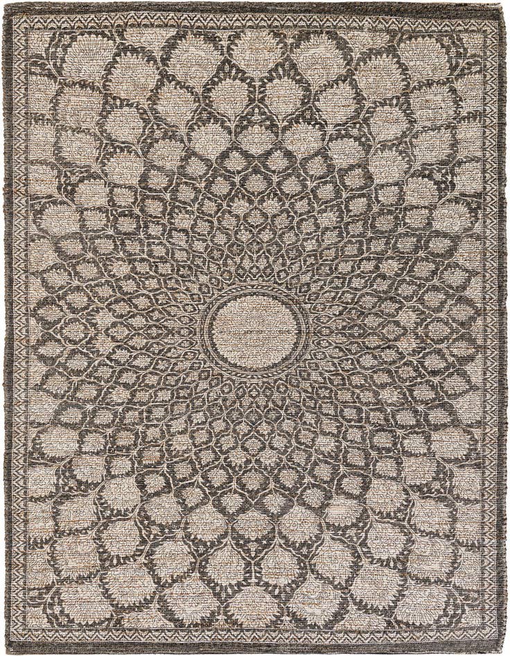 Detail image of 6' 1 x 9' Hand Woven Chenille Jute Rug
