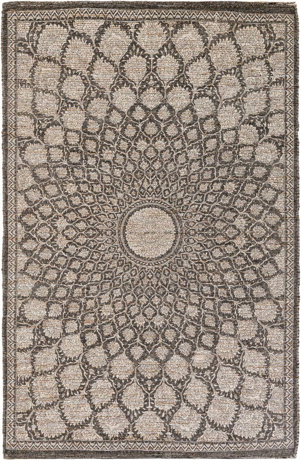 Detail image of 6' 1 x 9' Hand Woven Chenille Jute Rug