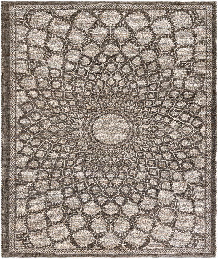 Detail image of 7' 10 x 10' Chenille Jute Rug