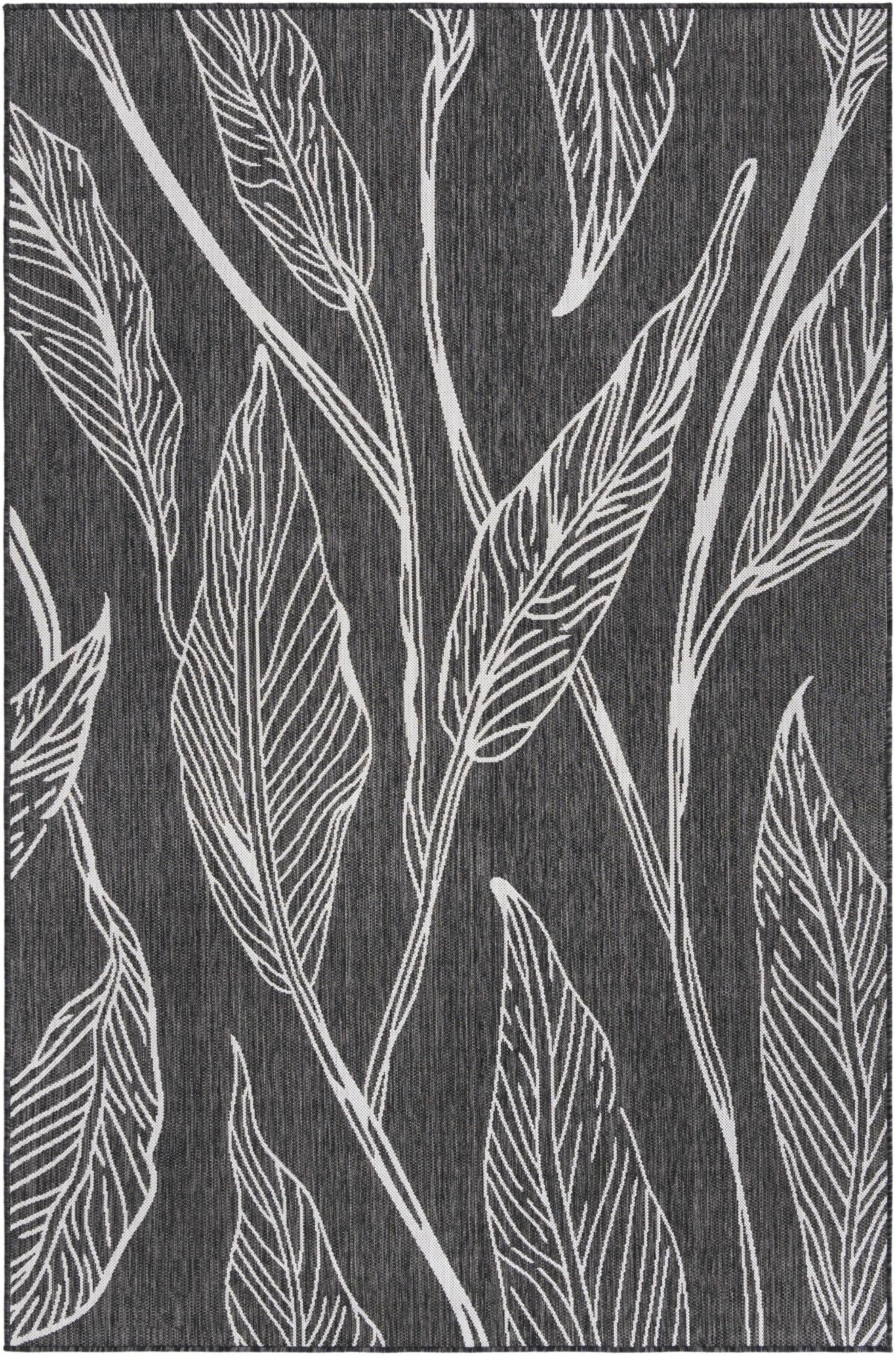 6' x 9' Easy-Clean Botanical Indoor / Outdoor Rug