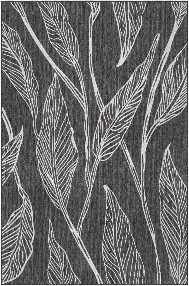 Detail image of 6' x 9' Easy-Clean Botanical Indoor / Outdoor Rug