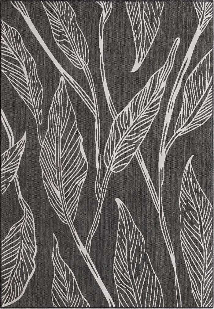 7' x 10' Easy-Clean Botanical Indoor / Outdoor Rug
