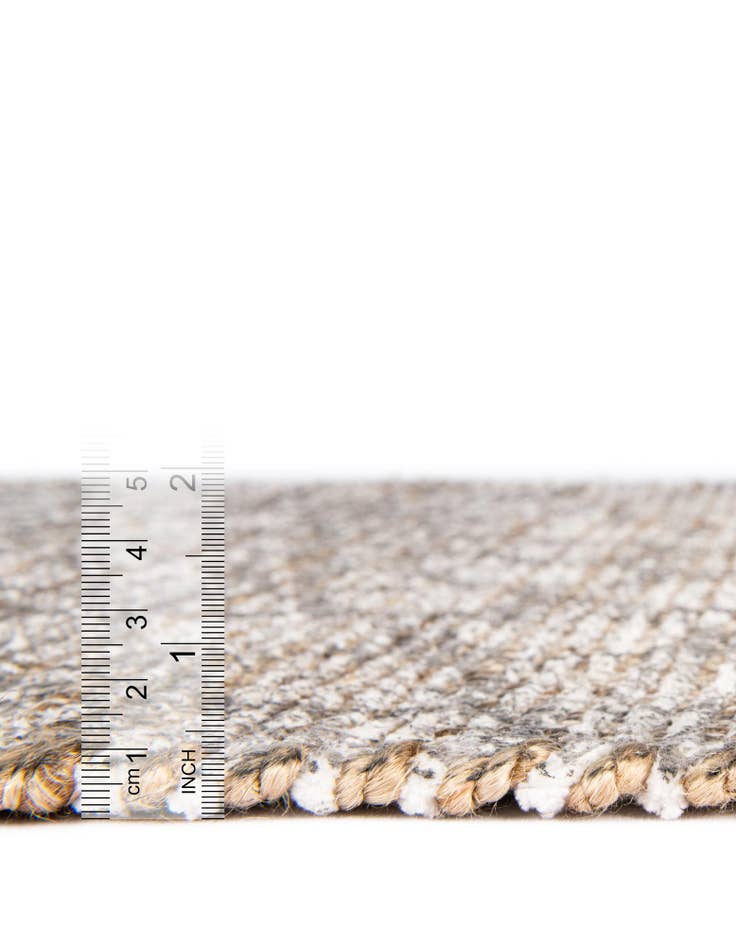 Detail image of 2' 2 x 6' 1  Hand Woven Chenille Jute Runner Rug