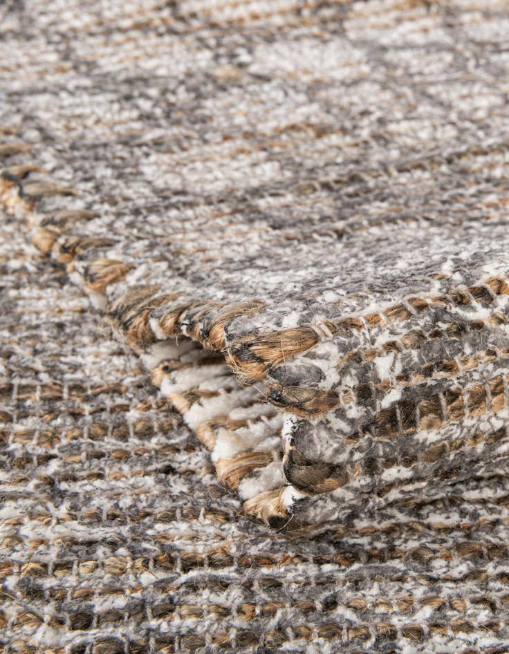 Detail image of 2' 2 x 6' 1  Hand Woven Chenille Jute Runner Rug