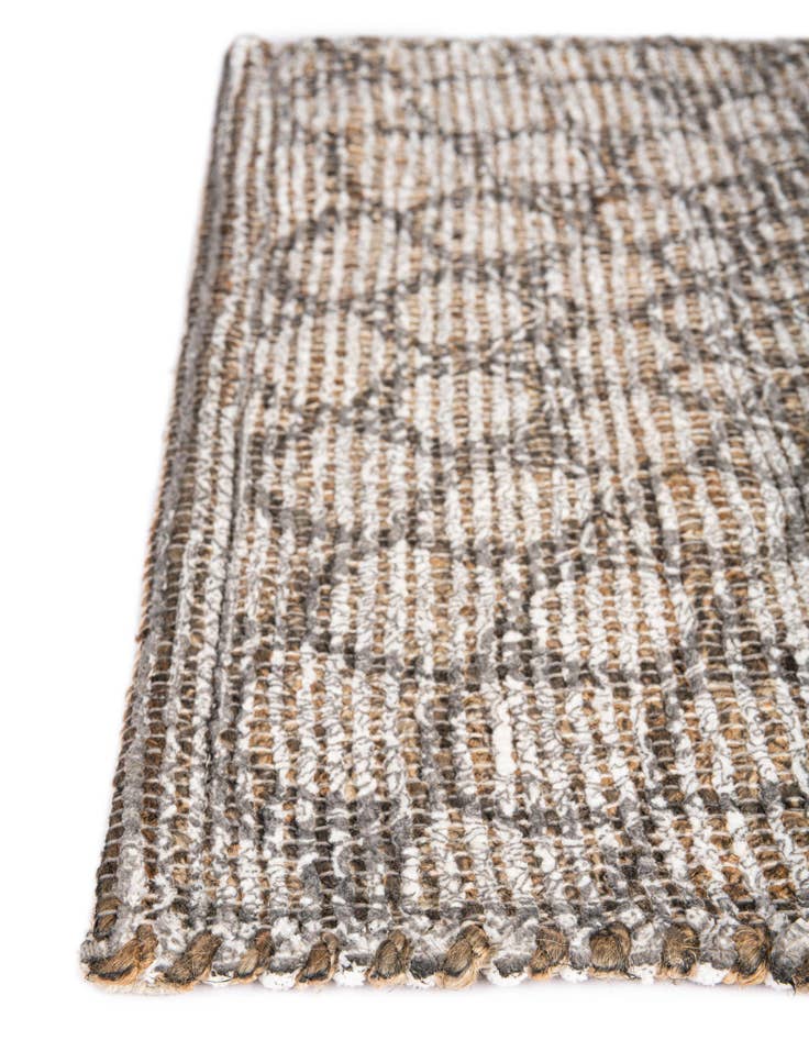 Detail image of 2' 2 x 6' 1  Hand Woven Chenille Jute Runner Rug