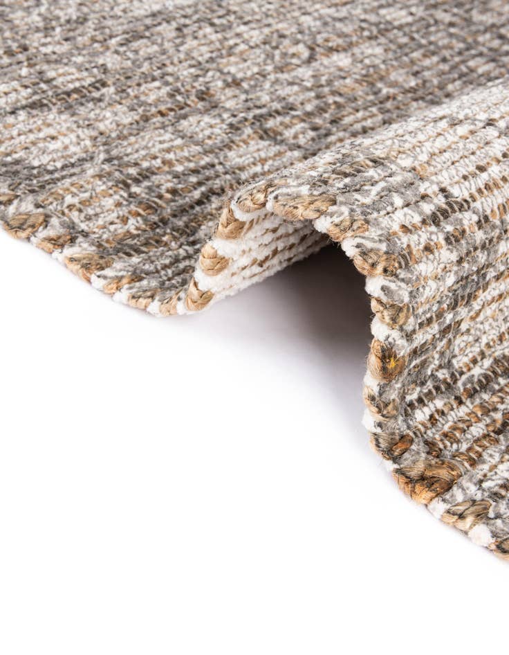 Detail image of 2' 2 x 6' 1  Hand Woven Chenille Jute Runner Rug