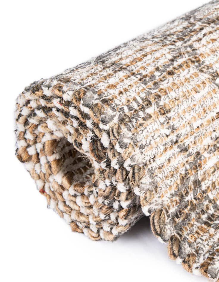 Detail image of 2' 2 x 6' 1  Hand Woven Chenille Jute Runner Rug