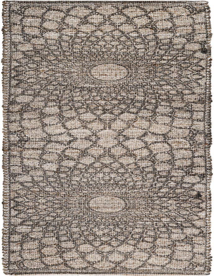 Detail image of 2' 2 x 6' 1 Hand Woven Chenille Jute Runner Rug