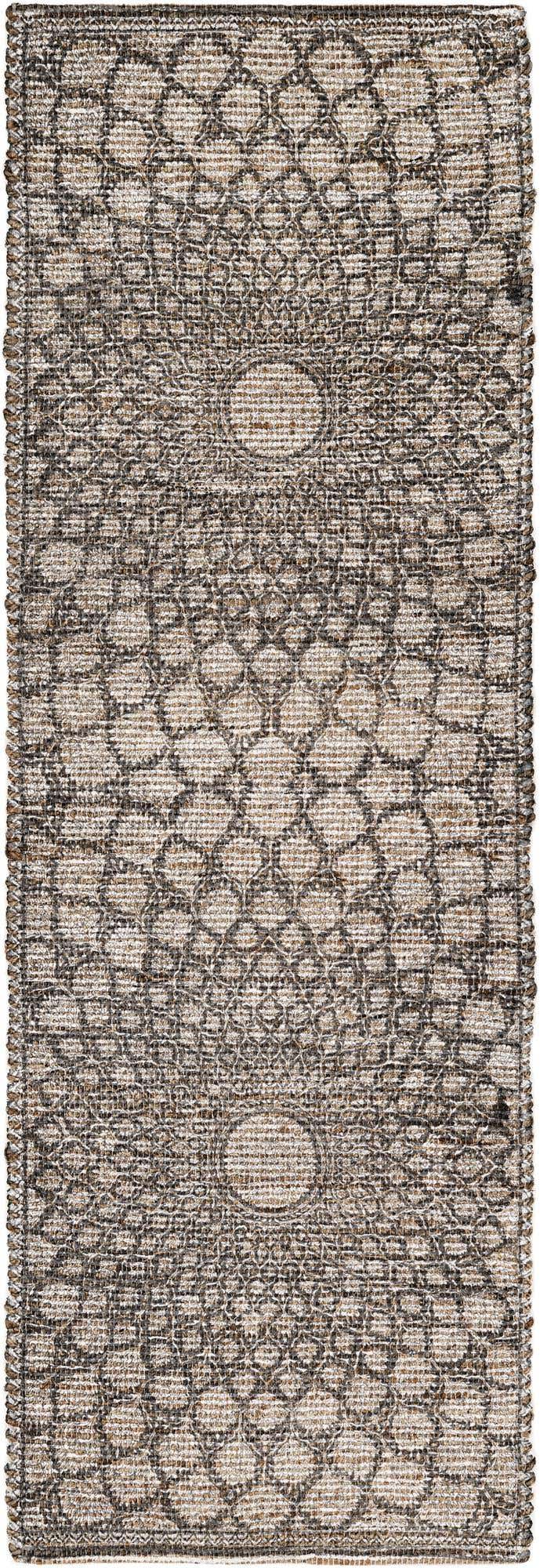 2' 2 x 6' 1 Hand Woven Chenille Jute Runner Rug