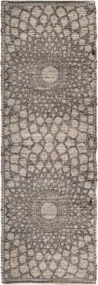 Detail image of 2' 2 x 6' 1 Hand Woven Chenille Jute Runner Rug
