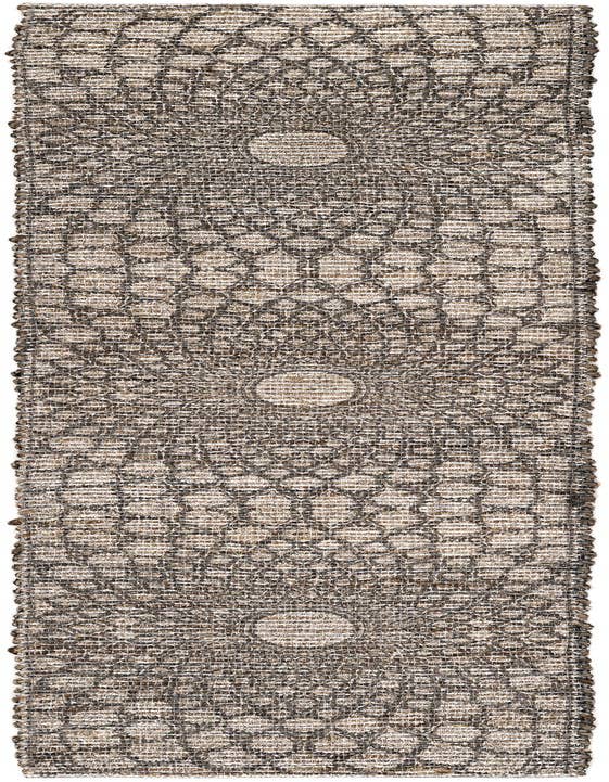 Detail image of 2' 2 x 8' Hand Woven Chenille Jute Runner Rug