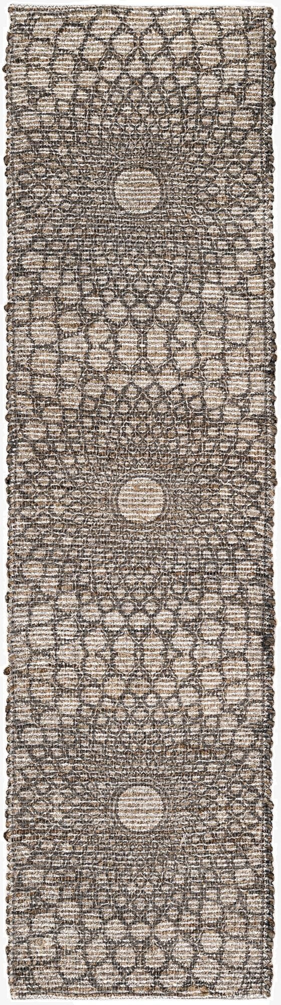 2' 2 x 8'  Hand Woven Chenille Jute Runner Rug