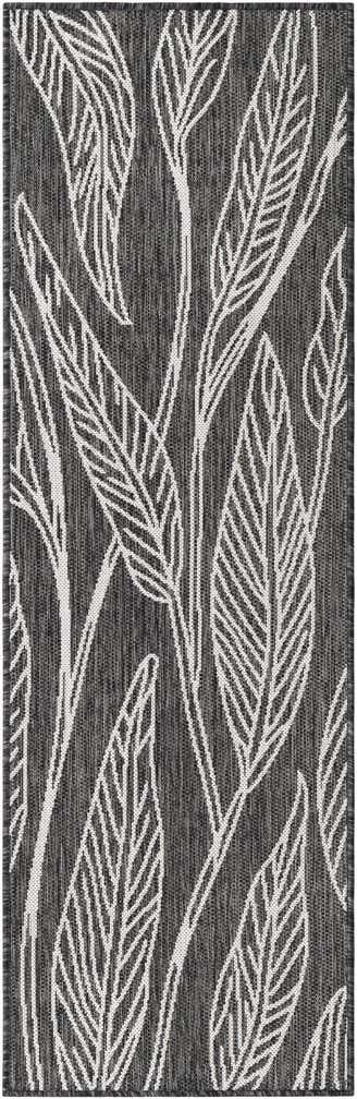 2' x 6' Easy-Clean Botanical Indoor / Outdoor Runner Rug