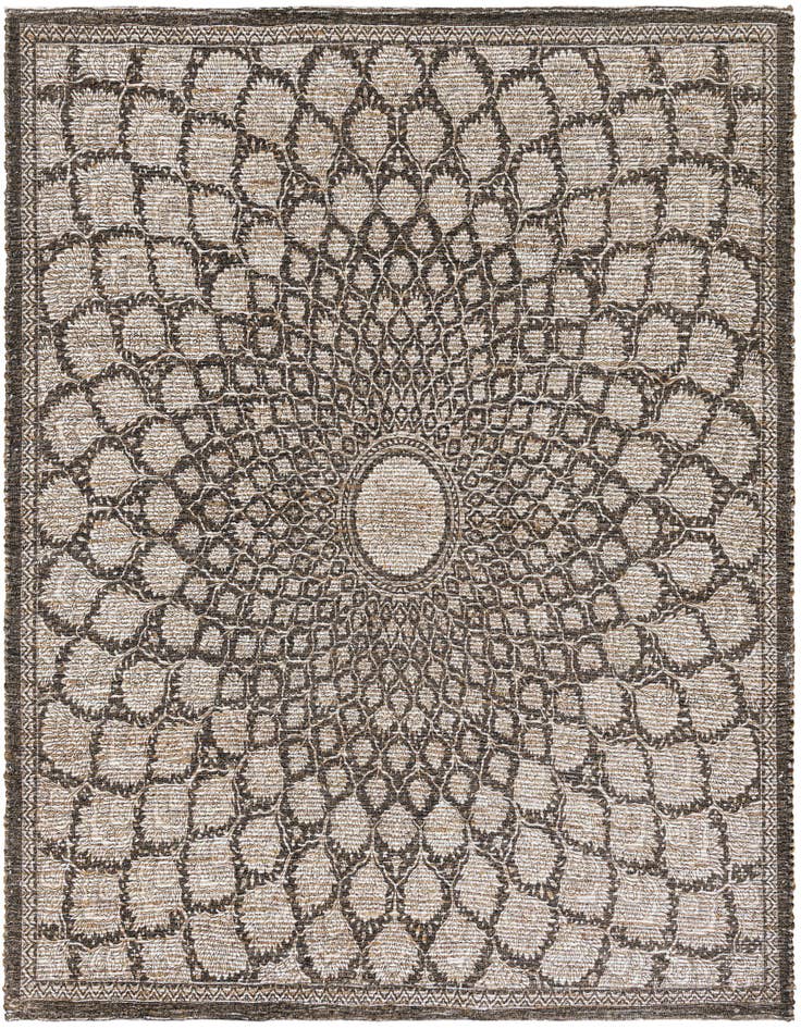 Detail image of 7' 10 x 7' 10 Chenille Jute Square Rug