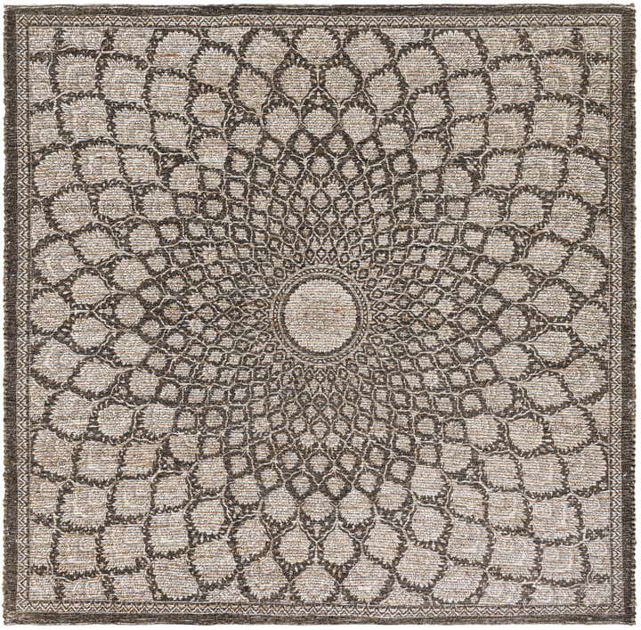 7' 10 x 7' 10 Chenille Jute Square Rug