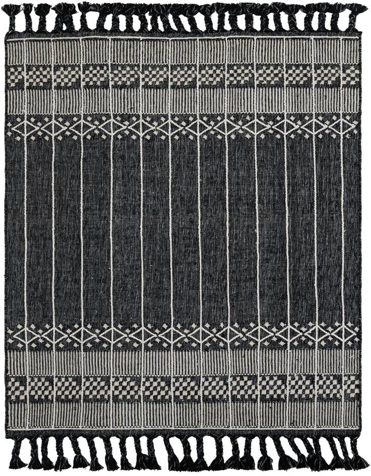 Detail image of 4' 1 x 6' 1 Easy-Clean Eco Bohemian Indoor / Outdoor Rug