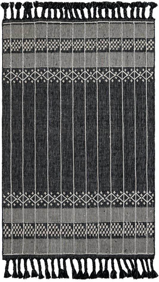 Detail image of 4' 1 x 6' 1 Easy-Clean Eco Bohemian Indoor / Outdoor Rug