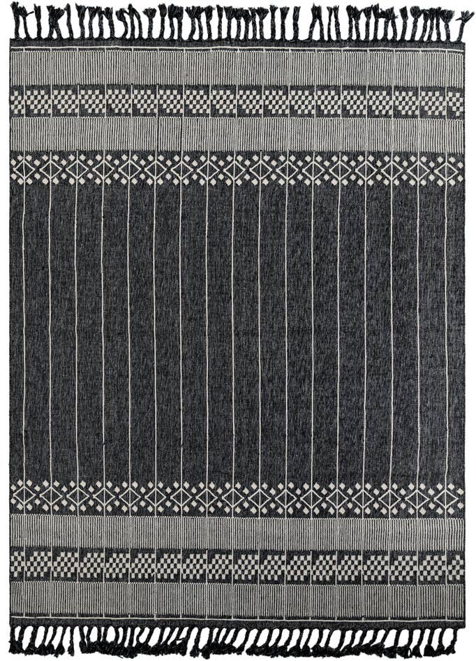 Detail image of 9' x 12' Easy-Clean Eco Bohemian Indoor / Outdoor Rug