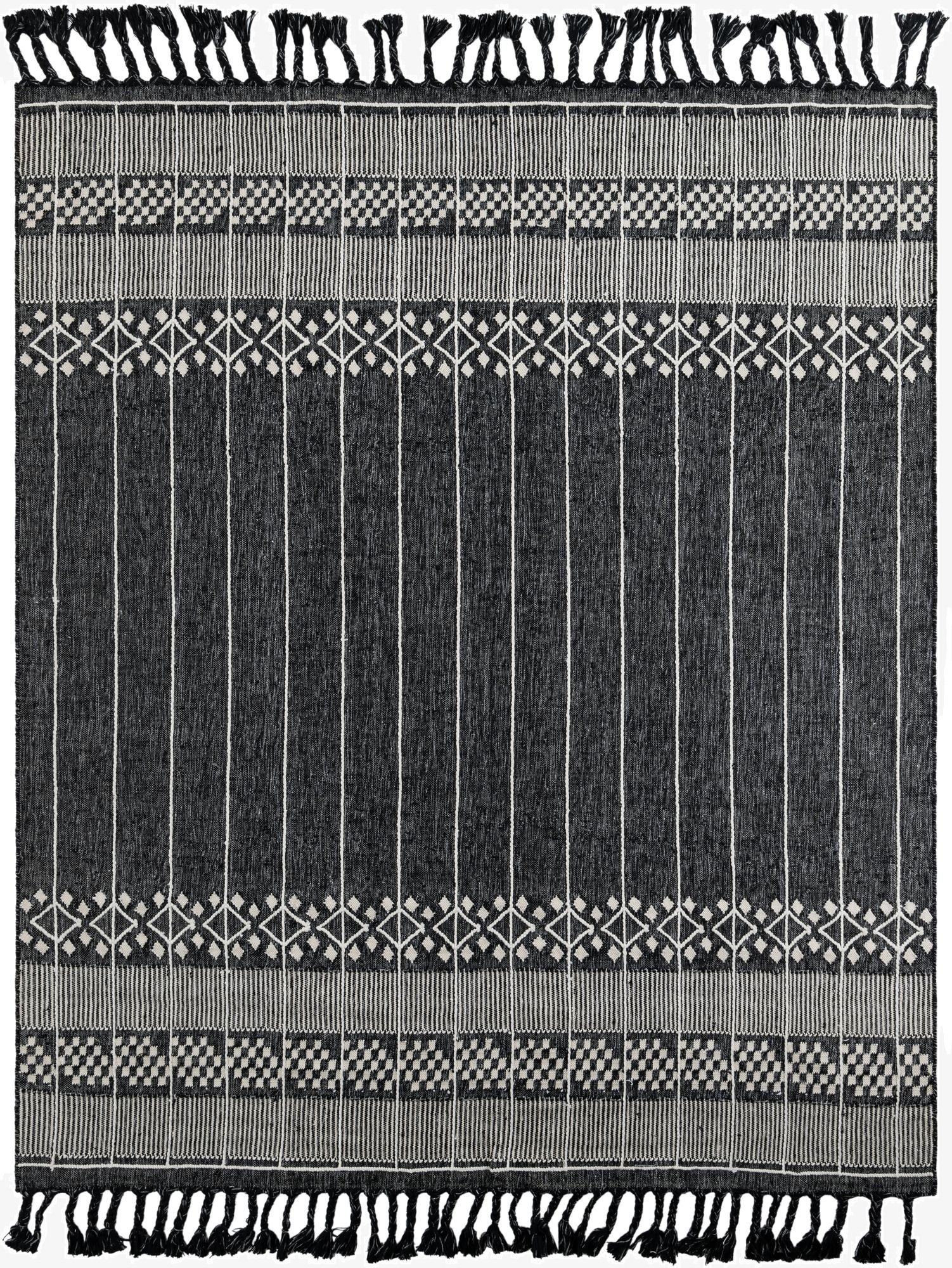 7' 10 x 10'  Washable Eco Bohemian Indoor / Outdoor Rug