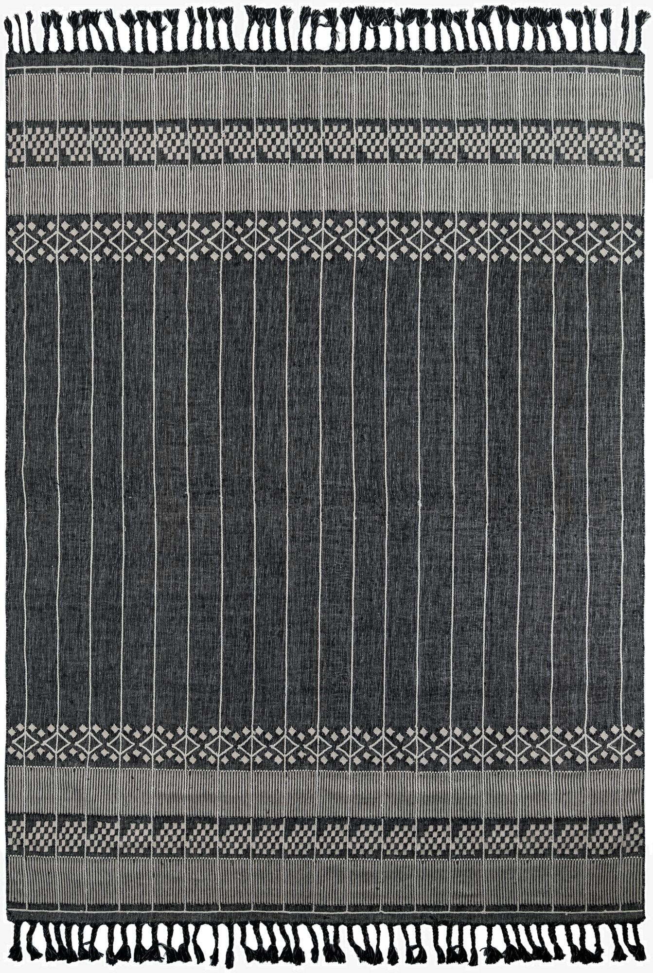 10' x 14' 1  Washable Eco Bohemian Indoor / Outdoor Rug