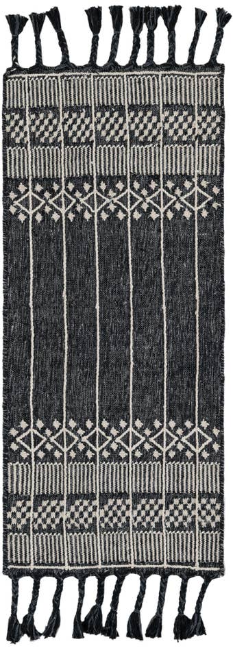 Detail image of 2' 2 x 5' 1 Easy-Clean Eco Bohemian Indoor / Outdoor Runner Rug