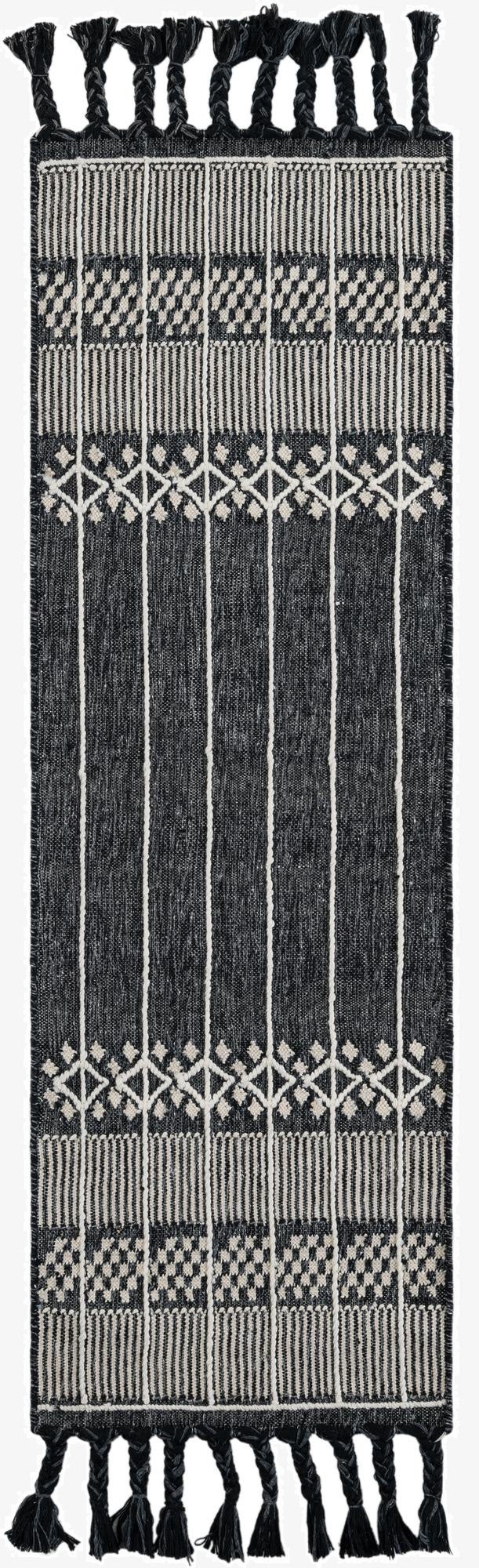 2' 2 x 6' 7  Washable Eco Bohemian Indoor / Outdoor Runner Rug