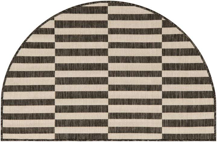 2' 7 x 4' Easy-Clean Ribbon Indoor / Outdoor Hearth Rug