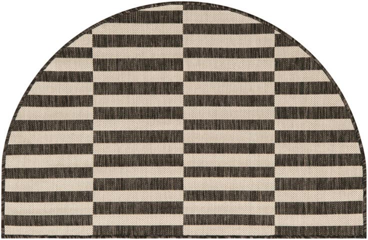 Detail image of 2' 7 x 4' Easy-Clean Ribbon Indoor / Outdoor Hearth Rug